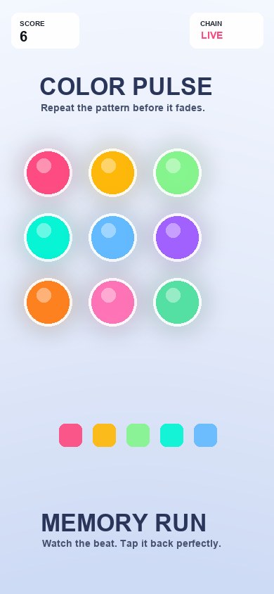 Color Pulse Memory Mable AI memory puzzle screenshot